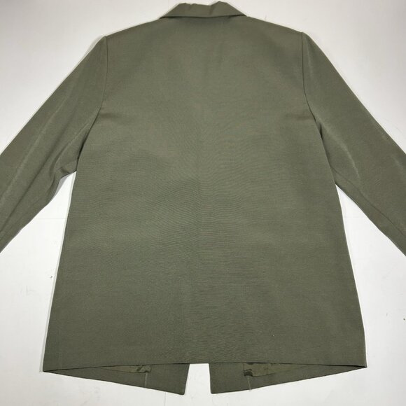 Vtg Nygard Collection 2pc Pants Suit Olive Green Lined Blazer Sz 12 Pants Sz 14 - Picture 6 of 13